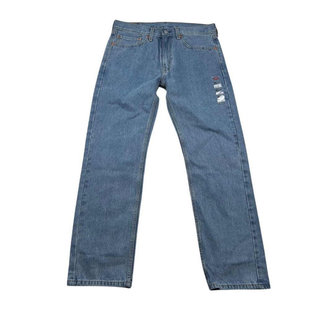 Levis 505 Jeans Mens 34x32 (fits 33x30) Regular Medium Wash Straight Leg Denim